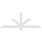 Ekena Millwork Redmond Architectural Grade PVC Gable Bracket, 72"W x 27"H x 2"D x 4"F, 9/12 Pitch GBP072X27X0204RED00 - alternate 4
